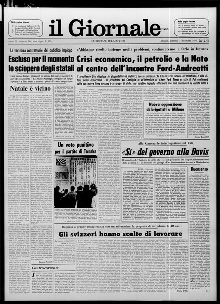 Il giornale nuovo : quotidiano del mattino